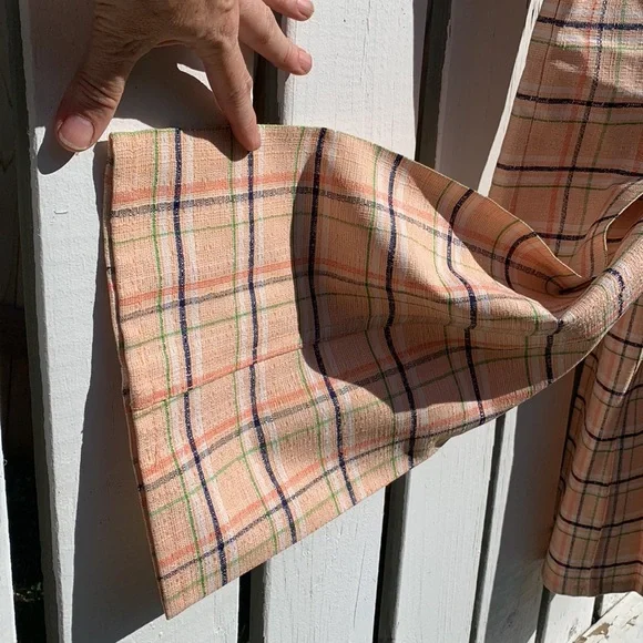 Levi’s plaid polyester pants 70’s sta-prest orange blue green - Picture 7 of 16